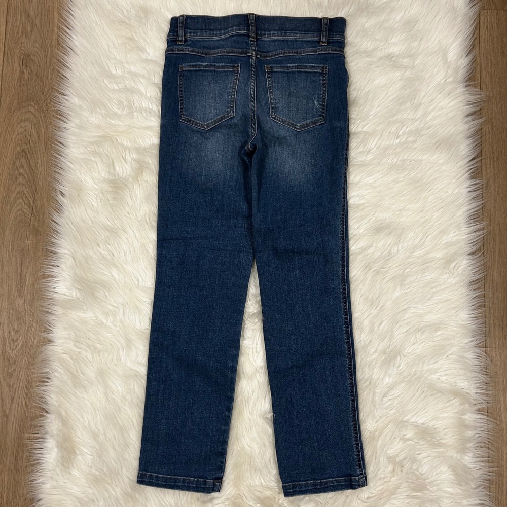 SPANX Petite Women Jeans Size S Blue Denim Stretch Slim Fit Skinny Legging Pants - Picture 3 of 4